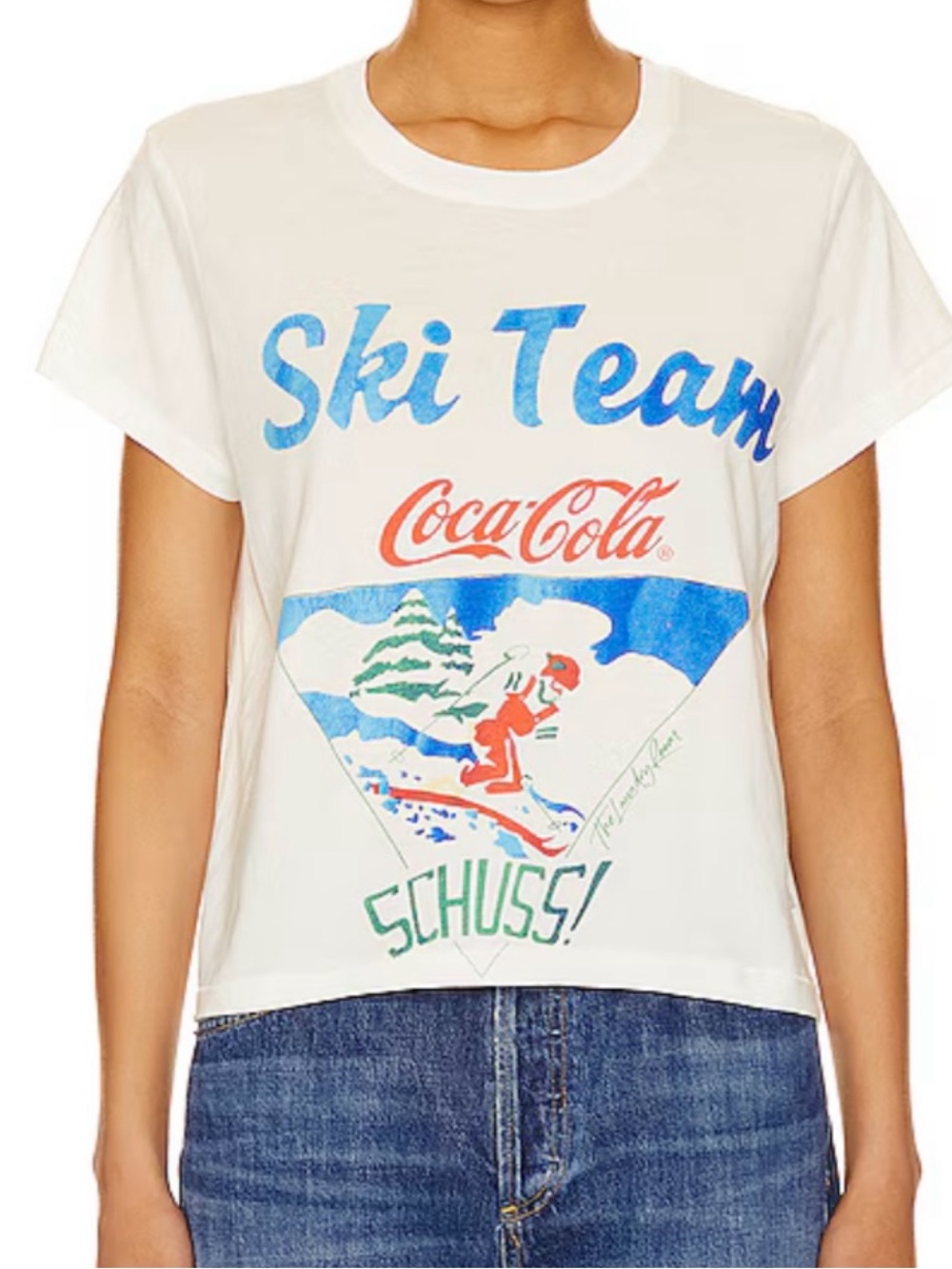 The Laundry Room Coca Cola White "Ski Team" Graphic Tee